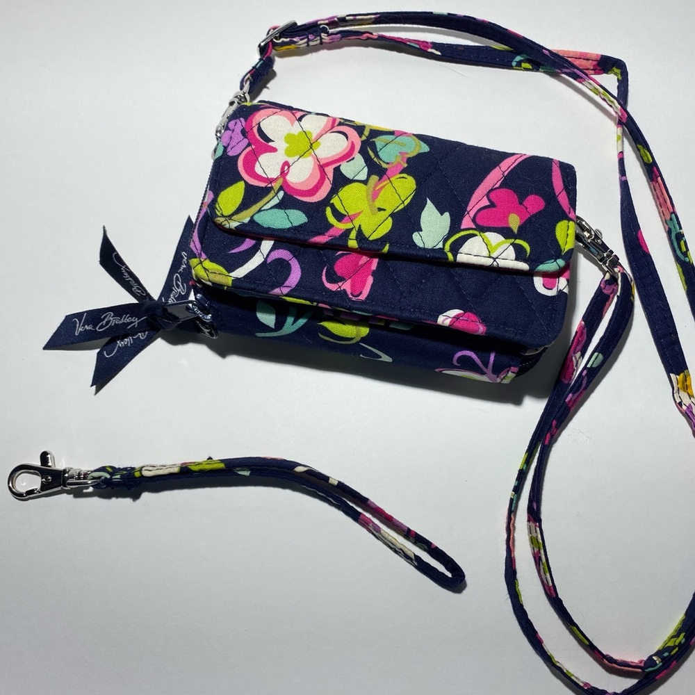 Vera Bradley *Ribbons* Crossbody Wallet (wristlet)